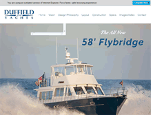 Tablet Screenshot of duffieldyachts.com